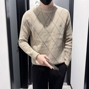 MY98066 P6898 店主风小伙风秋冬新款高品质针织打底衫毛衣男图片