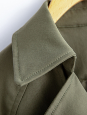 水衣源2795款军绿色短款时尚休闲风衣女，女装风衣，水衣源