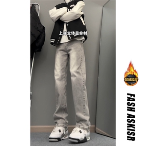 抖音得物品质百搭牛仔裤212-2-DY154-特P60 加绒特P65图片