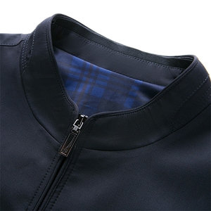 2024春秋季新款纯色夹克男韩版外套休闲潮流上衣男装棒球领夹克衫图片