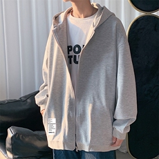 KS21045-P38加绒-P43连帽开衫卫衣男运动外套大码班服，男装卫衣，电商A040