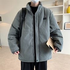 立领灯芯绒棉衣男士秋冬新款加厚保暖棉服潮流休闲棉袄冬季外套，男装棉衣，星座506A