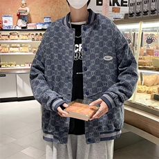 小香风棒球服男秋季ins潮牌美式高街夹克巴洛克网红外套JW01-P48，男装夹克，星座1008