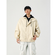 春季皮衣美式潮牌青少年百搭夹克情侣春装外套XZ102B-1-JK2562P95，男装皮衣，星座102B-1