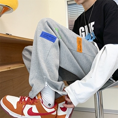 2026秋季华夫格拉链开衩束脚休闲裤XZ604-KP51-P55控68，男装休闲裤，星座604