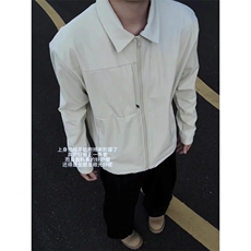 男士外套春秋季2025新款潮牌百搭工装上衣翻领高级感休闲夹克，男装夹克，四季星座505