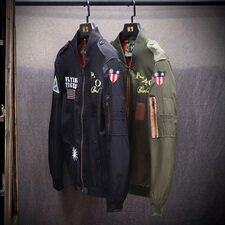 秋季跑男飞行服帅气青春休闲夹克A222-J，男装夹克，星座302B-1