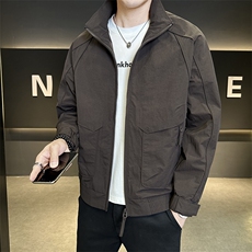 秋季立领夹克男休闲百搭外套时尚潮流上衣JK858，男装夹克，电商A239
