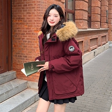 【升级款】派克服工装羽绒棉服oversize面包服外套Y902-P110网图，男装棉衣，电商B245
