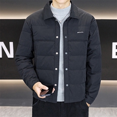 男士羽绒服2025冬季新款轻薄保暖防寒休闲百搭外套，男装羽绒服，星座914