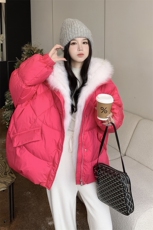 现货！高品质！上了就卖！真狐狸毛90鹅绒2C212-G13-P550-K668，女装羽绒服，2C212