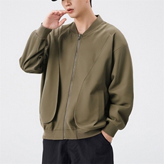 户外夹克男棒球领纯色上衣冲锋衣外套DSA157B-JK7869-P70，男装夹克，电商A157B