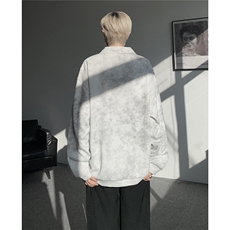 WY10175特P42现货春季新款螺纹拼接高质量连帽大码卫衣上衣男，男装卫衣，电商A059