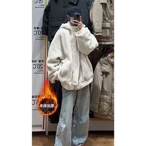 复古美拉德升级版夹棉加厚棉衣外套法式慵懒羊羔绒外套HY676TP98图片