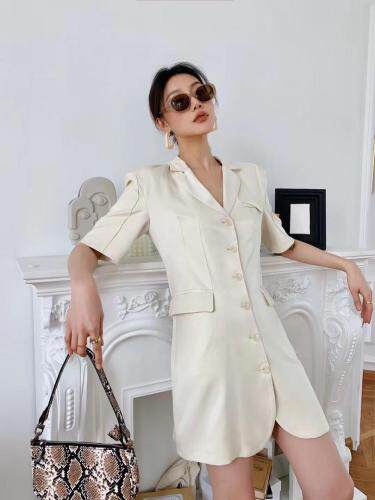 夏季后腰镂空西装裙，女装西装，AUDREY WANG