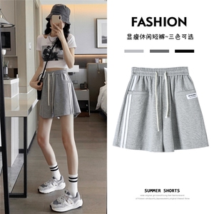 日系复古小碎花波点短裤夏季宽松阔腿裤休闲裤印花短裤K128-P50图片