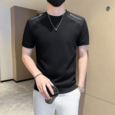 店主风秋冬季男士圆领套头短袖卫衣男时尚短T301A-1/W02/P53控75，男装T恤，星座301A-1
