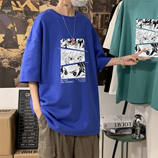 DX17176-P20纯短袖t恤男大码半袖打底衫宽松体恤衫港风，男装T恤，电商A040