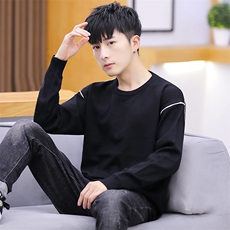 家乐5804毛衣男潮流线衣秋季男装韩版宽松衣服套头纯色针织衫，男装针织衫/毛衣，电商D310（原电商305）