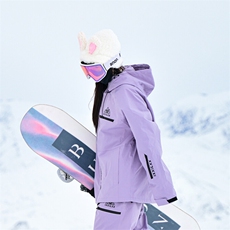 冬款单板双板防风防水加棉宽松大码连帽滑雪服外套男女HF66-P165，男装棉衣，电商A001-1
