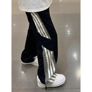 港风大码宽松速干裤直筒裤休闲裤长裤A014-DY25086-P50控68