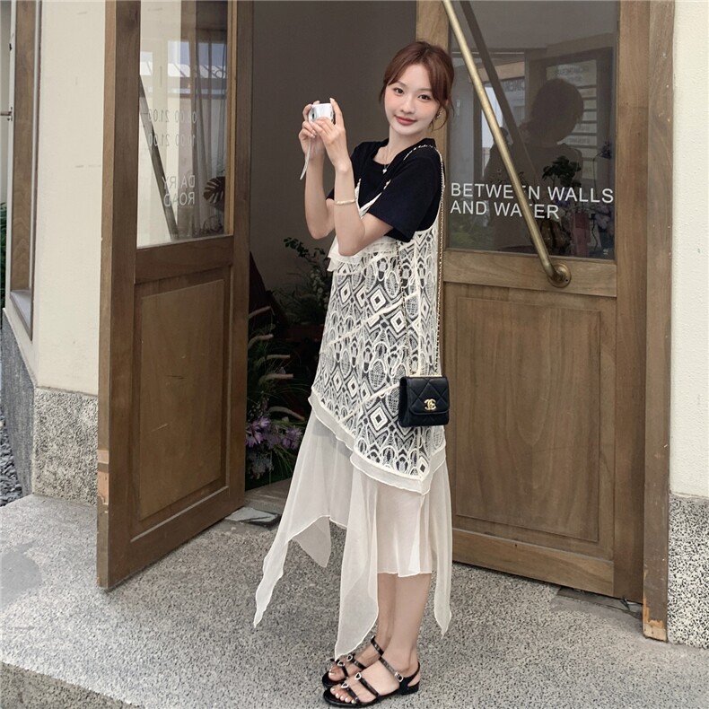现货蕾丝吊带连衣裙2C105-0522-P145-K218,女装连衣裙,2C105