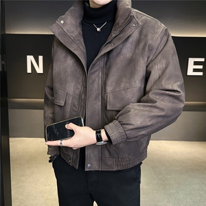 新标90绒 男士皮羽绒服冬季2025新款立领外套 A313-888-P305图片