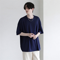 夏季纯色短袖圆领T恤休闲百搭10色纯棉打底衫上衣1017-1-T707-P30，男装T恤，星座1017-1