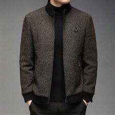 男士外套夹克男装上衣立领常规商务休闲秋冬新款DS81018-P265，男装夹克，电商B212（原钱塘6029）