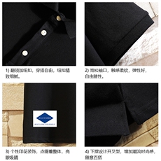 PL57061-P35翻领短袖polo衫男大码胖子半袖t恤男有领保罗衫，男装Polo衫，电商A040A