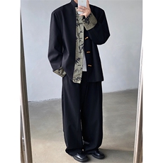 现货！25秋冬新中式竹叶设计感礼服西装外套XZ94-P138，男装西服，电商B288