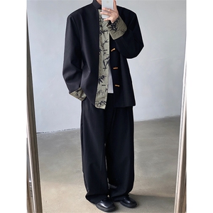 现货！25秋冬新中式竹叶设计感礼服西装外套XZ94-P138图片