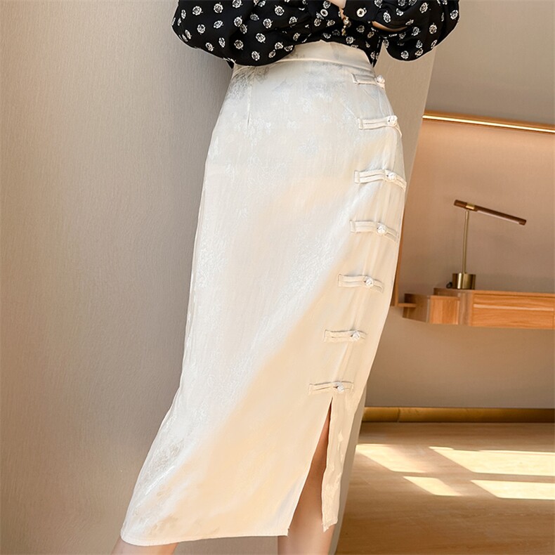 2025年夏季宽松百搭中腰中长款半身裙时尚百搭，女装半身裙，佳绒高端店