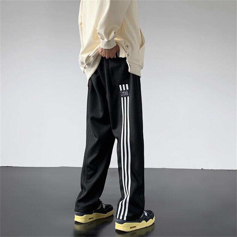 三条杠卫裤男直筒休闲裤X1213-KK163-P50,男装休闲裤,星座1213