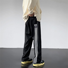 三条杠卫裤男直筒休闲裤X1213-KK163-P50，男装休闲裤，星座1213