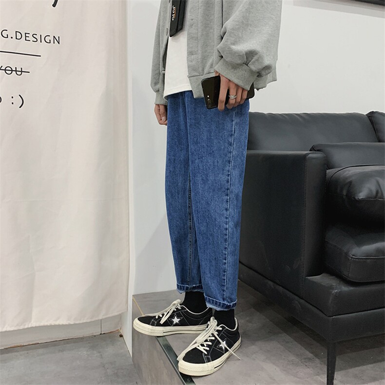 主推款2021初秋新品宽松直筒牛仔裤休闲百搭男裤子D309-2K03P55,男装牛仔裤,电商D321A