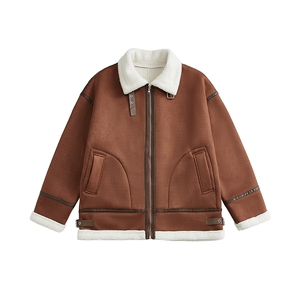 现货-港风2025冬装新款皮毛一体加厚保棉衣218-7-M102-P125-控158图片
