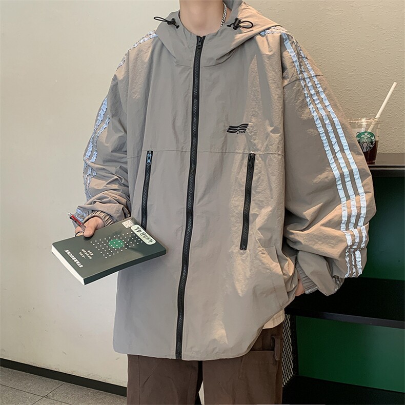 秋装新款现货港风拉链冲锋衣男夹克潮外套JK09269-P63,男装夹克,星座308B-2