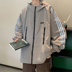 秋装新款现货港风拉链冲锋衣男夹克潮外套JK09269-P63，男装夹克，星座308B-2