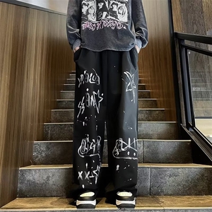 男新款青少年时尚休闲印花设计感长裤裤 BK001 P36图片