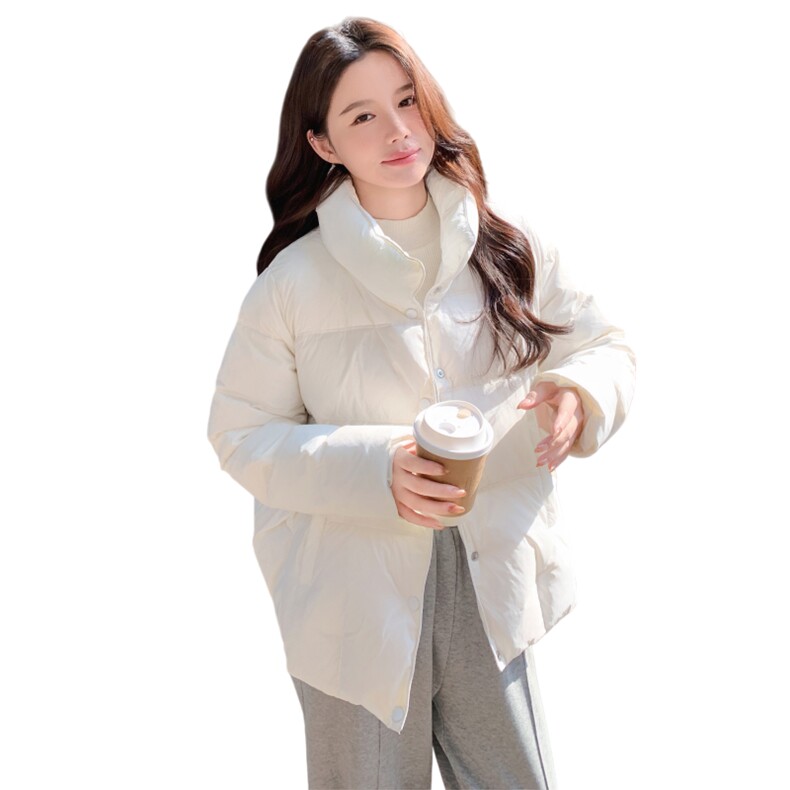 立领泡芙羽绒服女冬季短款加厚小个子轻便外套2580-P265-K338,女装羽绒服,2B140