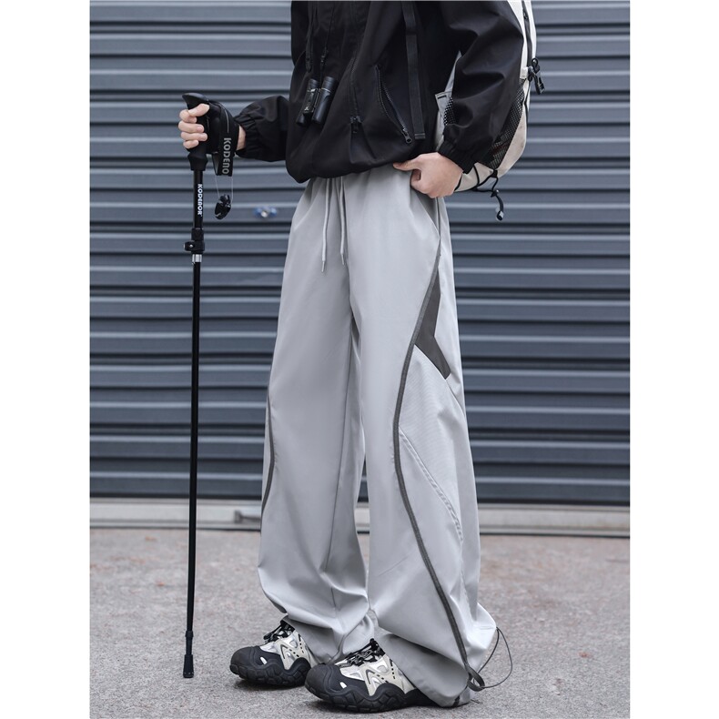 抖音品质解构拼接机能撞色户外休闲冲锋裤B315-K26039-特p40控78,男装休闲裤,电商B315