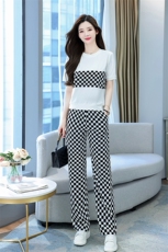 2025新款休闲时尚运动服套装职业活泼减龄两件套夏季精品女两件套，女装套装/套裙，梦依杭