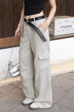 A436-6239E-P751282025秋冬新款重磅美式复古多口袋直筒裤，男装休闲裤，电商A436