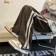 灯芯绒休闲裤男宽松休闲裤百搭ins港风潮男裤K0441-P35加绒P43，男装休闲裤，星座308B-1