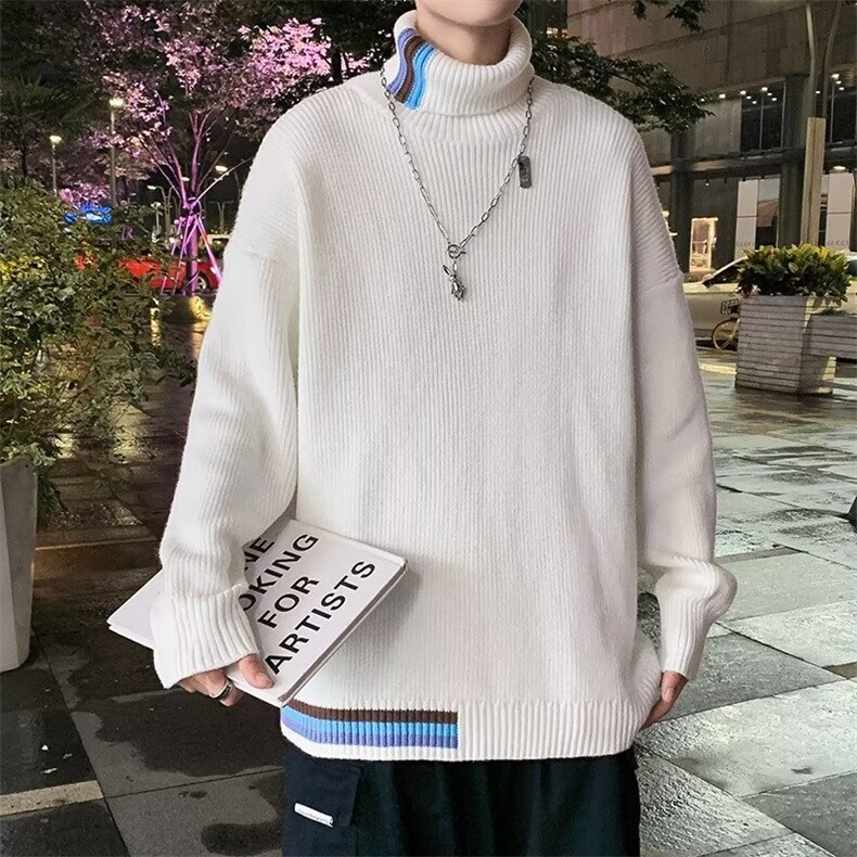 美式街头设计感圆领毛衣男慵懒风休闲针织衫AM18P38,男装针织衫/毛衣,星座1116-2