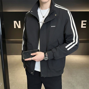 店主风新款夹克外套男春秋休闲百搭时尚立领男士上衣S8615-P85图片