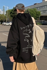 WY2092-P40纯棉连帽卫衣男大码运动帽衫宽松薄外套男，男装卫衣，电商A040