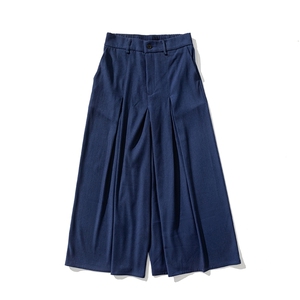白底平铺图 夏季大码超宽松裙裤直筒阔腿裤休闲中式汉服 K251/P70图片