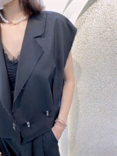 拼色马甲，女装马夹，浪漫E点